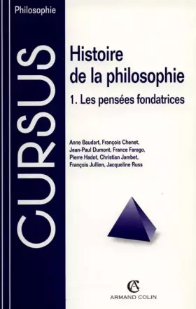 Couverture du produit · Histoire de la philosophie, tome 1. Les pensées fondatrices
