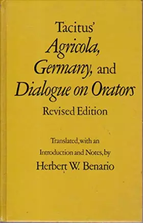 Couverture du produit · Tacitus' Agricola, Germany, and Dialogue on Orators (Oklahoma Series in Classical Culture)