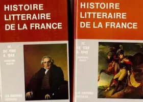 Couverture du produit · Manuel d'histoire littéraire de la France. Tome IV 1789-1848