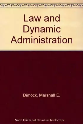 Couverture du produit · Law and dynamic administration