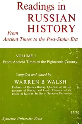 Couverture du produit · Readings in Russian History: 001