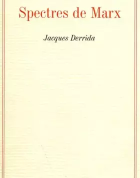 Couverture du produit · Spectres de Marx
