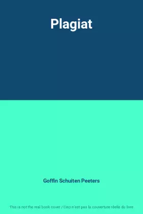 Couverture du produit · Plagiat