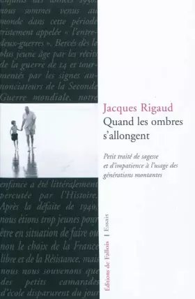 Couverture du produit · Quand les ombres s'allongent