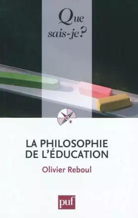Couverture du produit · La philosophie de l'éducation