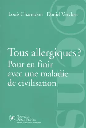 Couverture du produit · ALLERGIES : LES SOCIETES MODERNES SONT-ELLES CONDA