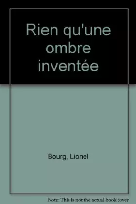 Couverture du produit · Rien qu'une ombre inventée