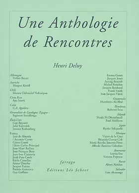 Couverture du produit · Une anthologie de rencontres