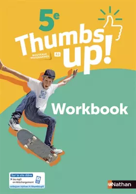 Couverture du produit · Thumbs up! Anglais 5e - Workbook - Edition 2018