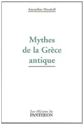Couverture du produit · Mythes de la Grèce Antique