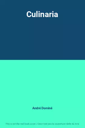 Couverture du produit · Culinaria