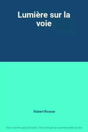 Couverture du produit · Lumière sur la voie