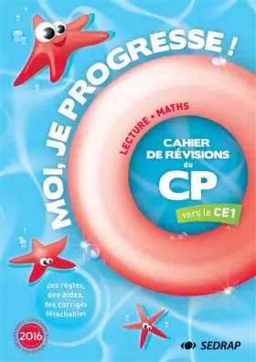 Couverture du produit · Moi je progresse CP : Cahier de révision - Cahier de vacances