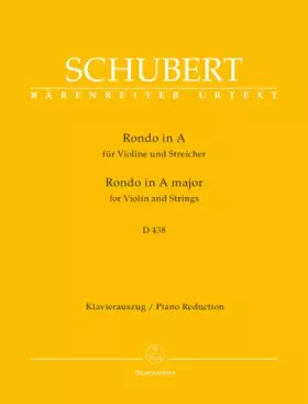Couverture du produit · Rondo D438 en la majeur --- Violon et Piano