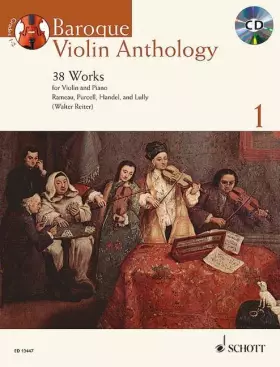 Couverture du produit · BAROQUE VIOLIN ANTHOLOGY 1 VIOLIN AND PIANO EDITION W/ CD AND SEPARATE VLN PART (Schott Anthology Series)