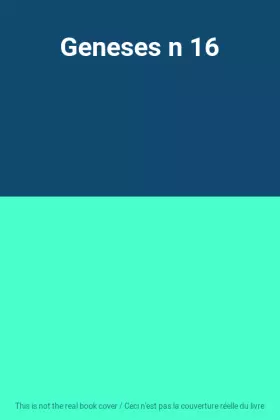 Couverture du produit · Geneses n 16