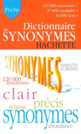 Couverture du produit · Dictionnaire des synonymes