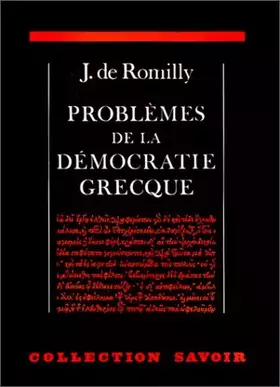 Couverture du produit · Problèmes de la démocratie grecque