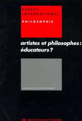 Couverture du produit · Artistes et philosophes educateurs ?