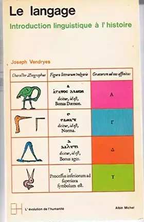 Couverture du produit · Joseph Vendryes. Le Langage : Introduction linguistique à l'histoire