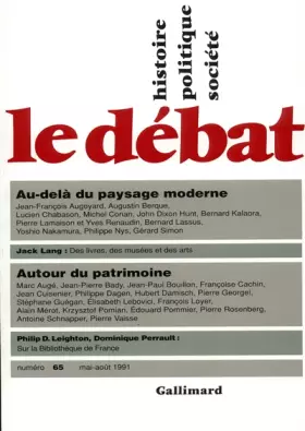 Couverture du produit · Débat, numéro 65, mai-août 1991