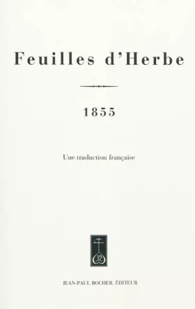 Couverture du produit · Feuilles d'herbe : 1855