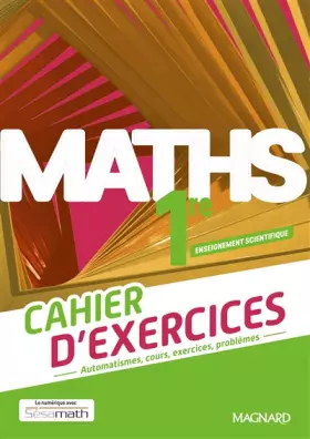 Couverture du produit · Maths 1re Enseignement scientifique (2022) - Cahier d'exercices