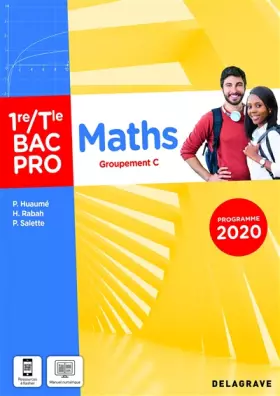 Couverture du produit · Maths - Groupement C - 1re, Tle Bac Pro (2021) - Pochette élève