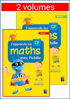 Couverture du produit · J'apprends les maths avec Picbille CP - Fichier en 2 volumes (édition 2018): Fichier de l'élève en 2 volumes + mémo + matériel