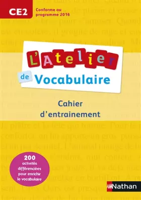 Couverture du produit · L'Atelier de Vocabulaire CE2