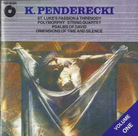 Couverture du produit · Volume One: St. Luke's Passion & Threnody