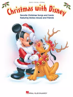 Couverture du produit · Christmas with Disney | Holiday Sheet Music Book for Piano Vocal and Guitar | Disney Christmas Songbook for Students Families a