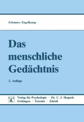 Couverture du produit · Das menschliche Gedächtnis: Das Erinnern von Sprache, Bildern und Handlung