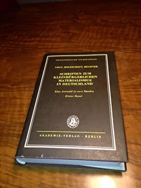 Couverture du produit · Schriften zum kleinbürgerlichen Materialismus in Deutschland.