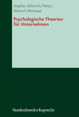 Couverture du produit · Psychologische Theorien für Unternehmen (Das Brennt Mir Auf Der Seele)