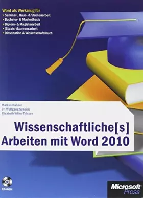 Couverture du produit · Wissenschaftliche[s] Arbeiten mit Word 2010