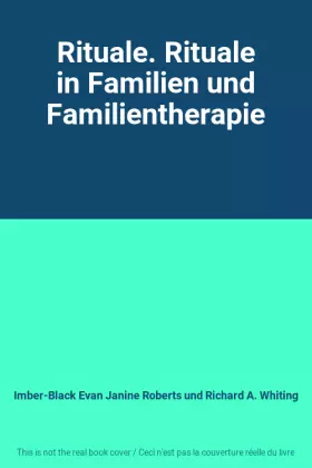 Couverture du produit · Rituale. Rituale in Familien und Familientherapie