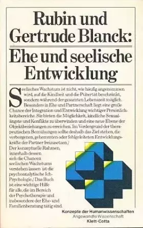 Couverture du produit · Ehe und seelische Entwicklung