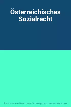 Couverture du produit · Österreichisches Sozialrecht