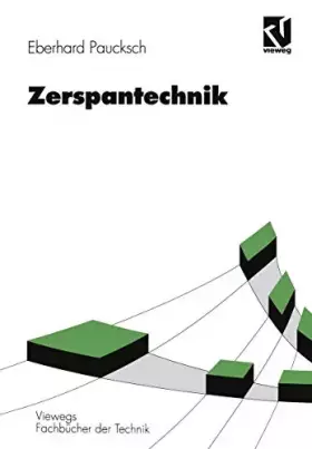 Couverture du produit · Zerspantechnik (Viewegs Fachbücher der Technik)