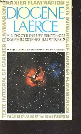 Couverture du produit · Diogene Laerce, Vie, doctrines et sentences des philosophes illustres 2