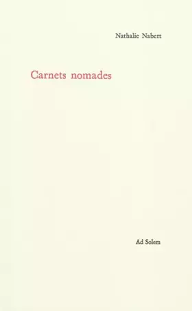 Couverture du produit · Carnets nomades