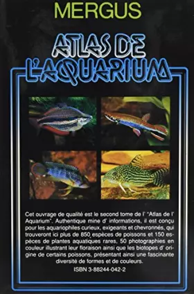Couverture du produit · MERGUS Atlas de l'aquarium - Tome 2