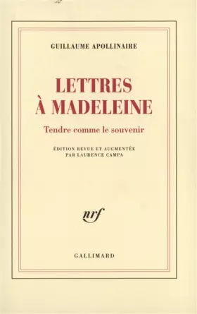 Couverture du produit · Lettres à Madeleine/Tendre comme le souvenir