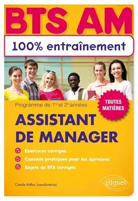 Couverture du produit · Assistant de manager BTS AM: Programme de 1re et 2e années, toutes matières
