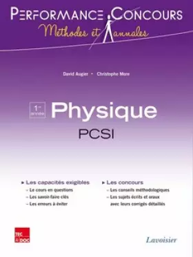 Couverture du produit · Physique PCSI 1re année