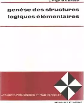 Couverture du produit · Genese des structures logiques elementaires