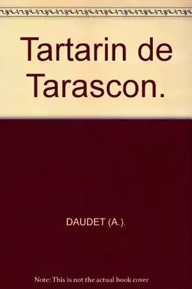 Couverture du produit · Tartarin de Tarascon