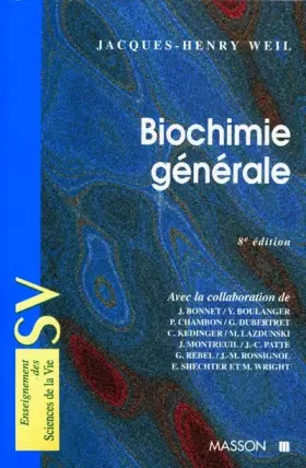 Couverture du produit · BIOCHIMIE GENERALE. 8ème édition