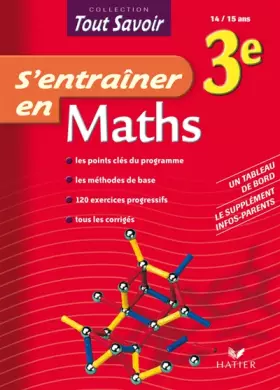 Couverture du produit · S'entraîner en maths 3e